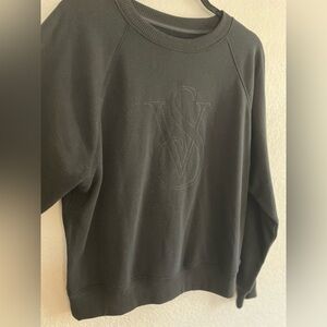Victoria's Secret Black Crewneck Logo Sweater